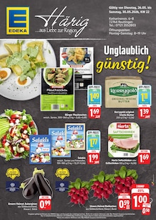 Aktueller EDEKA Prospekt (Reutlingen, 2 Seiten zum blättern EDEKA Prospekt Aktuelle Angebote mit 2 Seiten