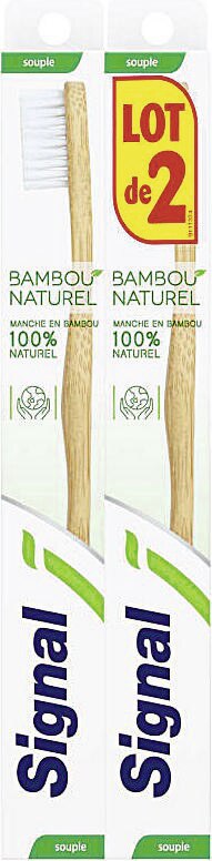 Brosse à dents bambou naturel souple - Géant Casino à Nantes Brosse à dents bambou naturel souple en promo chez Géant Casino Nantes à 5,99 €