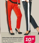 Schwarz-Weiß oder Rot-Schwarz Chino Hose mit Seitenstreifen  im aktuellen Netto mit dem Scottie Prospekt für 10,99 €