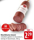 Westfälische Salami im Angebot bei E center in Pirmasens Westfälische Salami Angebote von Wiltmann bei E center Pirmasens für 2,29 €