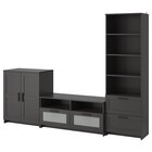 TV-Möbel, Kombination schwarz im Angebot bei IKEA in Mettmann TV-Möbel, Kombination schwarz Angebote von BRIMNES bei IKEA Mettmann für 189,97 €