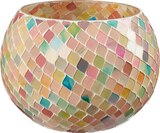 Windlicht im dm-drogerie markt Prospekt Glaswindlicht, Mosaik, bunt von BOLTZE im aktuellen dm-drogerie markt Prospekt für 16,95 €
