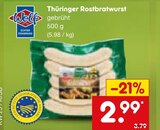 Aktuelle Bratwurst Angebote bei Netto Marken-Discount in Oberhausen Aktuelles Thüringer Rostbratwurst Angebot bei Netto Marken-Discount in Oberhausen ab 2,99 €