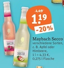 Secco im tegut Prospekt Secco von Maybach im aktuellen tegut Prospekt für 1,19 €