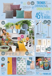Ähnliche Seitenschläferkissen Angebote im Prospekt "TRENDS hat alles für Drinnen & Draußen - 30% zusätzlich auf Gartenmöbel" von Trends in Bottrop Ähnliche Angebote wie Seitenschläferkissen im Prospekt "TRENDS hat alles für Drinnen & Draußen - 30% zusätzlich auf Gartenmöbel" auf Seite 9 von Trends in Bottrop