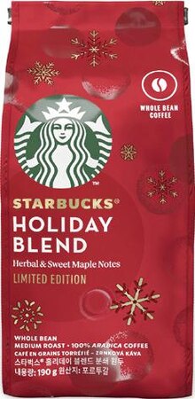Café en grains Holiday Blend STARBUCKS : le paquet de 190g à Prix