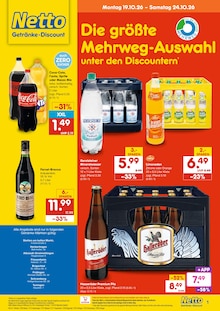 Netto Marken-Discount Schramberg Prospekt der aktuellen Woche, gültig von 19.10.2026 bis 24.10.2026 Aktueller Netto Marken-Discount Schramberg Prospekt "DER ORT, AN DEM DU IMMER AUSGEZEICHNETE PREISE FINDEST." mit 2 Seiten