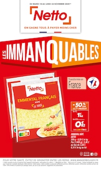 Promotion Fromage râpé dans le prospectus Netto, valable du 18/11/2025 au 24/11/2025 Promo Fromage râpé dans le catalogue Netto du moment à la page 1