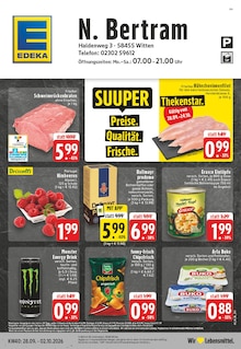 Energydrink im aktuellen EDEKA Prospekt (Witten) Energydrink im EDEKA Prospekt "Aktuelle Angebote" mit 26 Seiten (Witten)