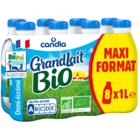 Lait U.H.T. GrandLait Bio "Maxi format" - CANDIA en promo chez Carrefour Market Saint-Denis à 11,44 €