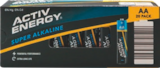 Lot de 20 piles - ACTIV ENERGY en promo à 3,49 € chez Aldi Lot de 20 piles - ACTIV ENERGY dans le catalogue Aldi