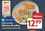 Hähnchen-Brustfilets im ALDI SÜD Prospekt Hähnchen-Brustfilets von Meine Metzgerei im aktuellen ALDI SÜD Prospekt für 12,99 €