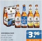 Krombacher im Angebot bei Getränke Lehmann - Getränke A-Z in Eberswalde Krombacher Angebote von Krombacher bei Getränke Lehmann - Getränke A-Z Eberswalde für 3,96 €