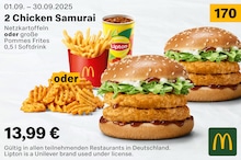 McDonalds Burger im Prospekt 