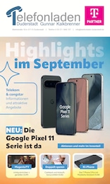 Telefonladen Duderstadt Prospekt "Highlights im September", 12 Seiten, 01.09.2026 - 01.09.2026 Aktueller Telefonladen Duderstadt Prospekt, "Highlights im September", mit Angeboten der Woche, gültig von 01.09.2026 bis 01.09.2026