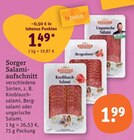 Salami im tegut Prospekt Salamiaufschnitt von Sorger im aktuellen tegut Prospekt für 1,49 €