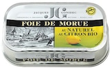 Foie de morue au citron - 120 g - JACQUES GONIDEC dans le catalogue NaturéO