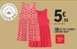 Lot de 2 robes enfant bio - Tissaia - E.Leclerc Lot de 2 robes enfant bio - Tissaia à 5,95 € dans le catalogue E.Leclerc