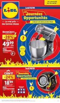 Prospectus Lidl de la semaine "LES Journées Opportunités CIBLEZ LES MEILLEURS PRIX" avec 1 pages, valide du 04/08/2024 au 06/08/2024 pour Harfleur et alentours