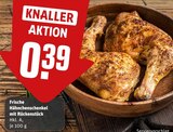 Frische Hähnchenschenkel mit Rückenstück im Angebot bei REWE in Dorsten Frische Hähnchenschenkel mit Rückenstück Angebote bei REWE Dorsten für 0,39 €