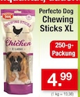 Chewing Sticks XL von Perfecto Dog für 4,99 € bei Zimmermann im Angebot Chewing Sticks XL von Perfecto Dog im aktuellen Zimmermann Prospekt