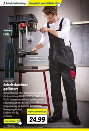 Lidl Arbeitskleidung im Prospekt 