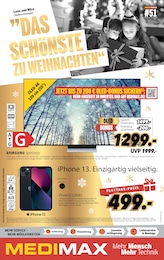 MEDIMAX Prospekt für Bad Nauheim mit 8 Seiten MEDIMAX Prospekt für Bad Nauheim: "DAS SCHÖNSTE ZU WEIHNACHTEN", 8 Seiten, 13.12.2024 - 20.12.2024