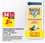 Crème de douche lait de vanille bio - Le Petit Marseillais dans le catalogue Netto