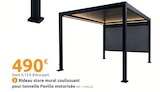 Promo Rideau store mural coulisssant pour tonnelle Pavillo motorisée à 490,00 € dans le catalogue Mr.Bricolage à Trégastel