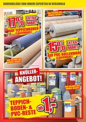 Teppichboden im wohnen & sparen Stelter Prospekt in Melle Aktueller wohnen & sparen Stelter Prospekt mit Teppichboden, "TIEFPREISWOCHEN!", Seite 6