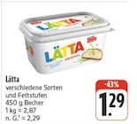 Aktuelle Butter Angebote bei EDEKA in Dresden Aktuelles Lätta Angebot bei EDEKA in Dresden ab 1,29 €