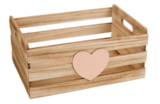 Holzkiste mit Herz groß für 6,00 € bei TEDi im Angebot Holzkiste mit Herz groß im aktuellen TEDi Prospekt