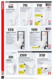Prix et réduction WC Suspendu dans le prospectus Brico Dépôt en cours Offre WC Suspendu dans le catalogue Brico Dépôt du moment à la page 18