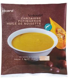 Picard Le Rouet - Velouté châtaigne, potimarron, huile de noisette Promo Velouté châtaigne, potimarron, huile de noisette dans le catalogue Picard "Un avant-goût de fêtes" à Le Rouet