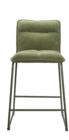 Lot de 2 tabourets de bar en tissu vert - Deko&Co en promo chez Castorama Noisy-le-Sec à 119,90 €