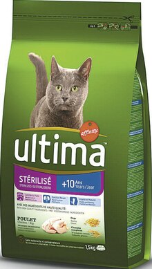 Géant Casino Beaucouzé - Ultima pour chat stérilisé + 10 ans Promo Ultima pour chat stérilisé + 10 ans dans le catalogue Géant Casino "Le salon de l'animal de compagnie" à Beaucouzé