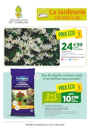 Catalogue Jardineries du terroir à Saint-Pierre-en-Faucigny, avec 8 pages Prospectus Jardineries du terroir à Saint-Pierre-en-Faucigny, "La Jardinerie JURA MONT-BLANC", 8 pages, 07/05/2025 - 17/05/2025