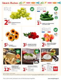 Prix et réduction Roses dans le prospectus Auchan Hypermarché en cours Offre Roses dans le catalogue Auchan Hypermarché du moment à la page 16