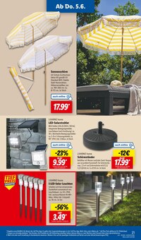 Sonnenschirm im aktuellen Lidl Prospekt (Augsburg) Sonnenschirm im Lidl Prospekt "LIDL LOHNT SICH" mit 66 Seiten (Augsburg)