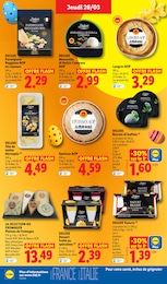 Prix et réduction Burrata dans le prospectus Lidl en cours Offre Burrata dans le catalogue Lidl du moment à la page 18