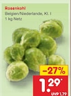 Rosenkohl für 1,29 € bei Netto Marken-Discount im Angebot Rosenkohl im aktuellen Netto Marken-Discount Prospekt