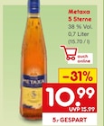 5 Sterne im Angebot bei Netto Marken-Discount in Völklingen 5 Sterne Angebote von Metaxa bei Netto Marken-Discount Völklingen für 10,99 €