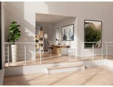 Poteau en aluminium gris clair pose à plat en promo chez Brico Dépôt La Rochelle à 49,90 €