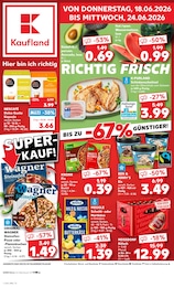 Kaufland Prospekt für Düren mit 56 Seiten Kaufland Prospekt für Düren: "Hier bin ich richtig", 56 Seiten, 18.06.2026 - 24.06.2026