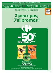 Prospectus Carrefour Proximité à Compreignac, "J’peux pas, J’ai promos !", 17 pages de promos valables du 28/01/2025 au 09/02/2025