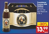 Aktuelles Premium Hefe Weißbier Angebot bei Netto Marken-Discount in Duisburg ab 13,99 €