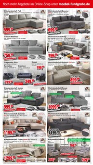Sofa im aktuellen Die Möbelfundgrube Prospekt (Saarbrücken) Sofa im Die Möbelfundgrube Prospekt "Unser größter Jubiläums Verkauf aller Zeiten!" mit 22 Seiten (Saarbrücken)