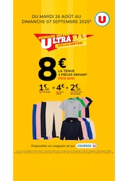 Prospectus U Express à Furiani, "QUINZAINE DES PRIX ULTRA BAS : SPÉCIAL RENTRÉE", 1 page, 26/08/2025 - 07/09/2025