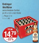 Weißbier von Erdinger für 14,79 € bei V-Markt im Angebot Weißbier von Erdinger im aktuellen V-Markt Prospekt