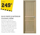 Bloc porte d'intérieur placage chêne à Tout Faire dans Châteauneuf-sur-Sarthe